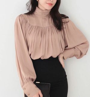 「リブート」ギャザーブラウス｜ブランド：AMBIENT（アンビエント）